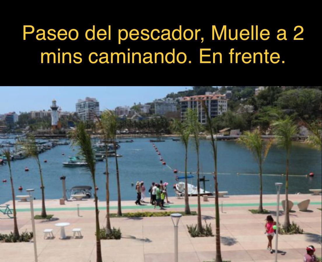 アカプルコDepartamento Sobre Costera, 1Min La Quebrada, 3M Playas Y Yatesアパートメント エクステリア 写真